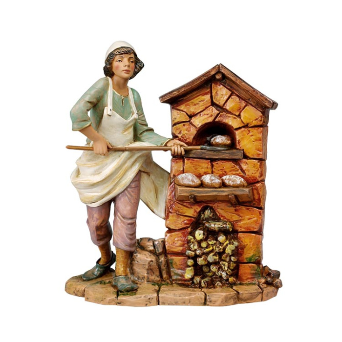 Fornaio in resina 30 cm Presepe Fontanini Fornaio in resina 30 cm Presepe Fontanini