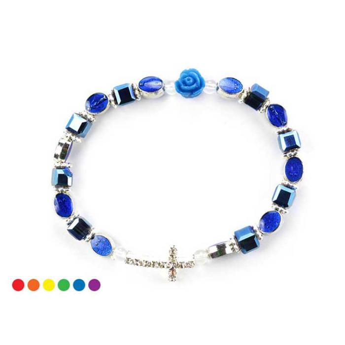 Elastic Rosary Bracelet Miracle Medal Elastic Rosary Bracelet Miracle Medal