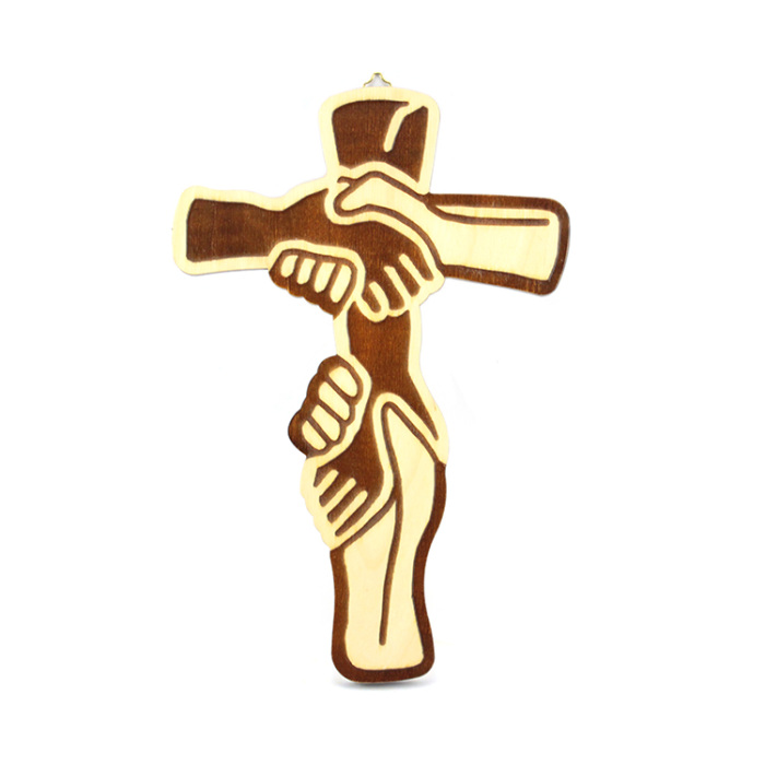 Wooden Friendship Cross 20x30 cm