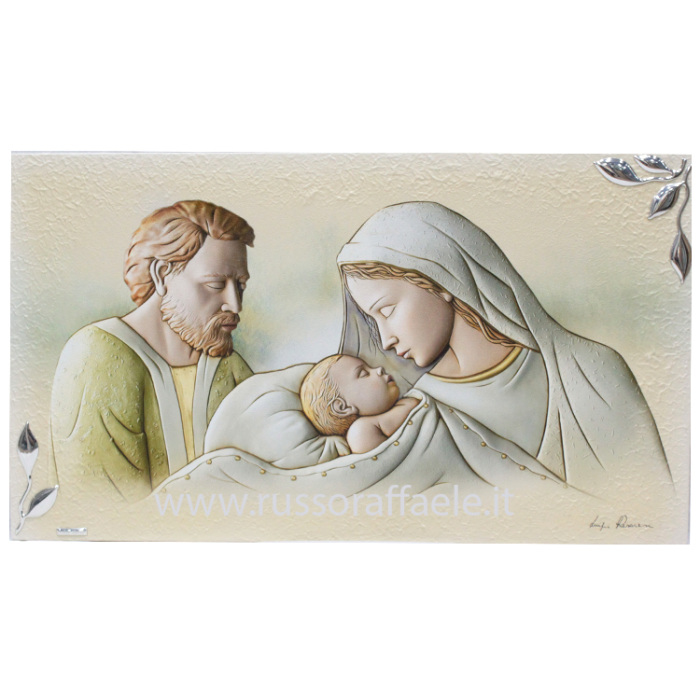 Image Holy Family silver details 40x70 cm Image Holy Family silver details 40x70 cm