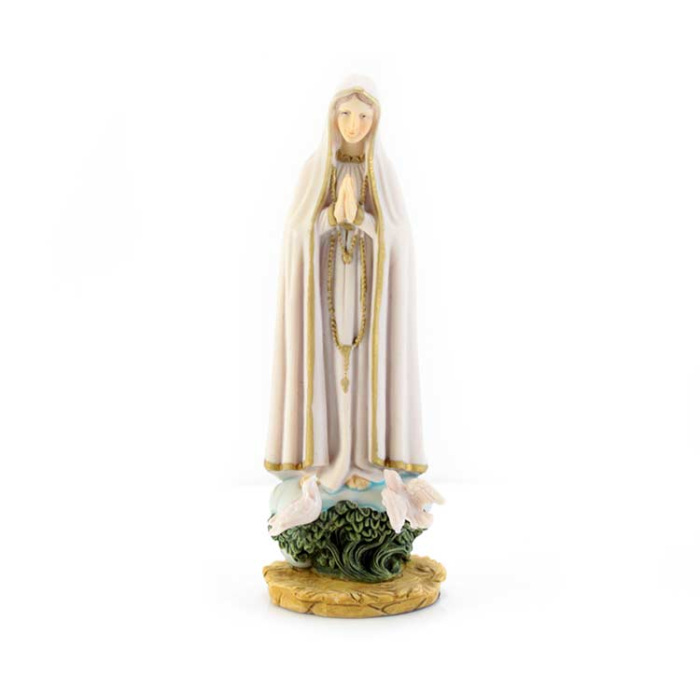Statua Madonna di Fatima in pvc 16 cm