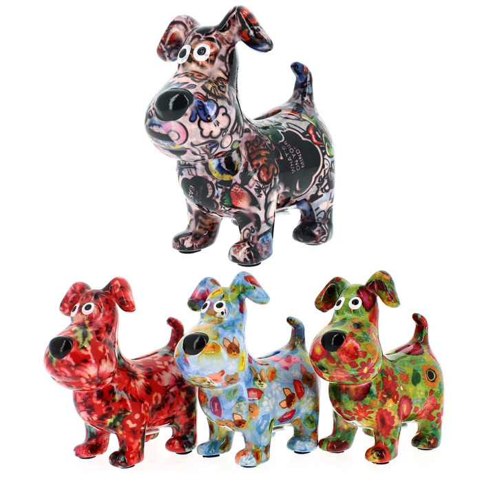 Money Box Dog Hugo 15.5x16.5x8.5 cm Pomme Pidou