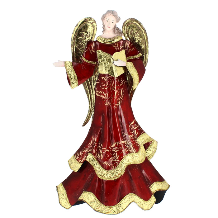 Ángel Navideño de metal esmaltado 56 cm Ángel Navideño de metal esmaltado 56 cm
