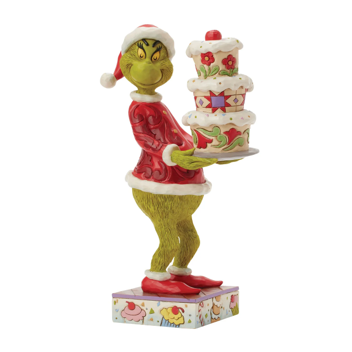 Figure of the Grinch with cake 24 cm The Grinch by Jim Shore 6017069