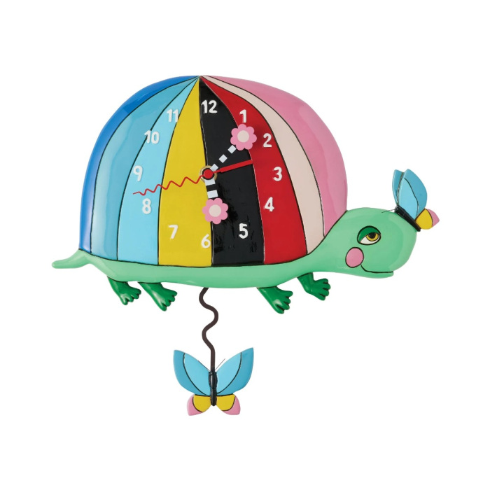 Reloj Tortuga arcoíris 19x31 cm Allen Designs