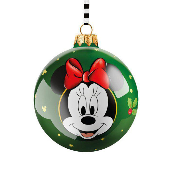Bola navideña porcelana Minnie Mouse Diámetro 8 cm Egan Bola navideña porcelana Minnie Mouse Diámetro 8 cm Egan