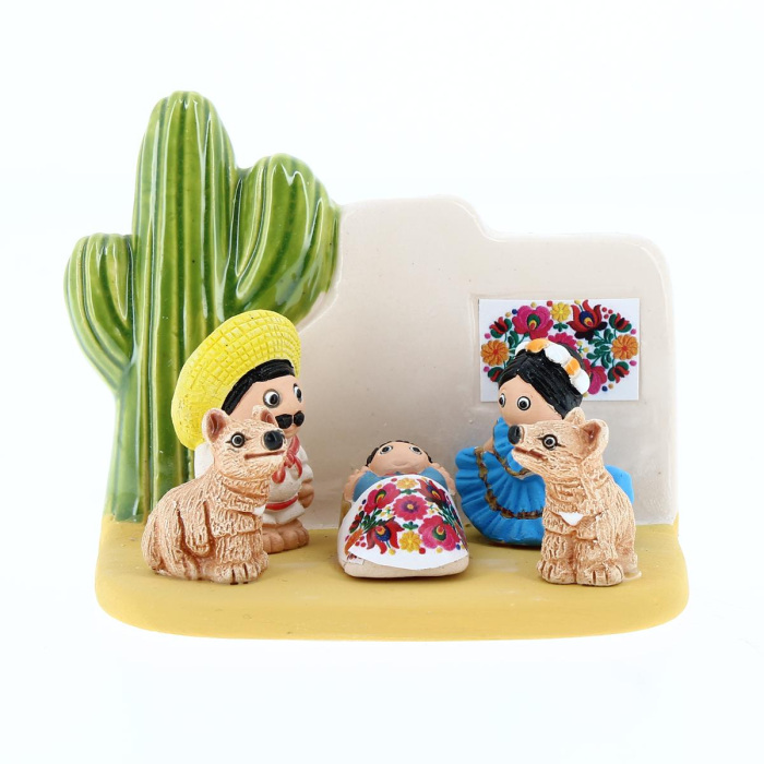 Belén de México en terracota 7x9 cm Belén de México en terracota 7x9 cm