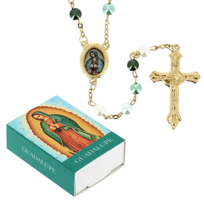 Rosario Madonna di Guadalupe con Astuccio Grano 6 mm Rosario Madonna di Guadalupe con Astuccio Grano 6 mm