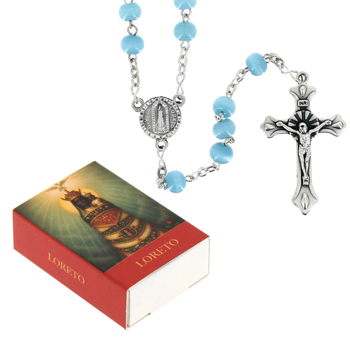 Rosario Madonna di Loreto con Astuccio Grano 6 mm Rosario Madonna di Loreto con Astuccio Grano 6 mm