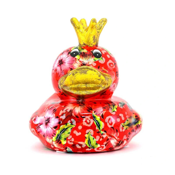 Salvadanaio Re Papero Ducky 16x18x15,5 cm Pomme Pidou Salvadanaio Re Papero Ducky 16x18x15,5 cm Pomme Pidou