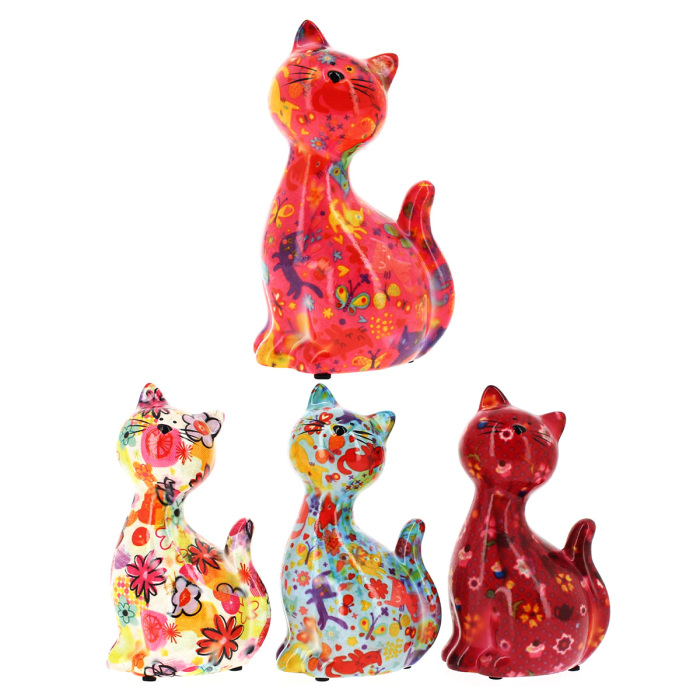 Salvadanaio Gatto Caramel 10,5x17x8,5 cm Pomme Pidou Salvadanaio Gatto Caramel 10,5x17x8,5 cm Pomme Pidou