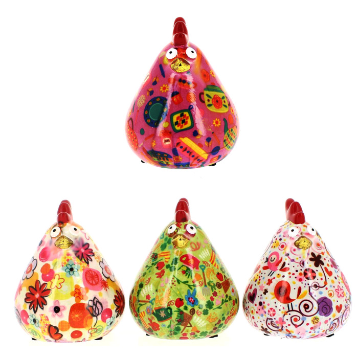 Hucha gallina Matilda 14,5x13,5x12,3 cm Pomme Pidou