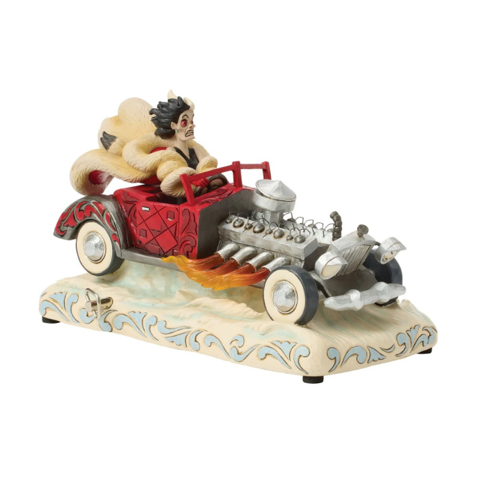 Statuetta Crudelia in auto musicale 12,5 cm Disney Traditions 6016903