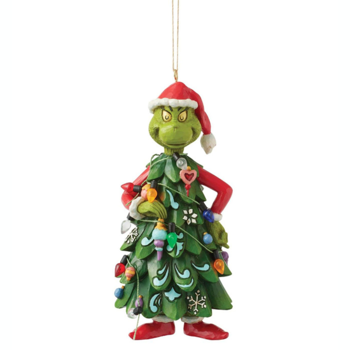Grinch vestido de árbol navideño 13 cm The Grinch by Jim Shore 6017078 Grinch vestido de árbol navideño 13 cm The Grinch by Jim Shore 6017078