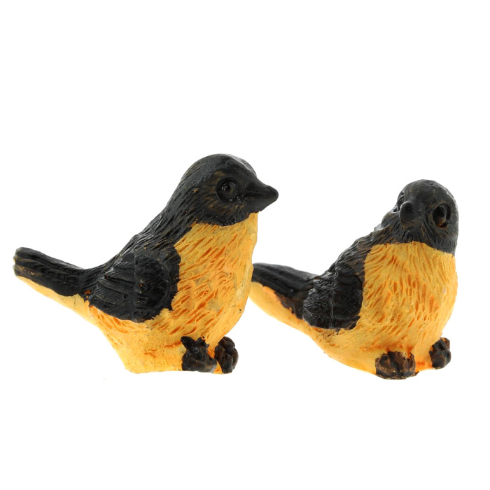Coppia di Uccelli per presepe resina dipinta 1,8 cm Coppia di Uccelli per presepe resina dipinta 1,8 cm