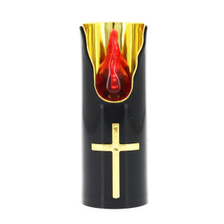Lumino Electrónico Negro con Luz Roja Parpadeante 5x12,5 cm