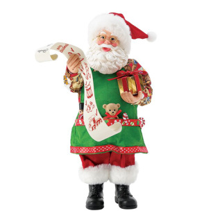 Papá Noel con Lista de Juguetes 26,5 cm Dept. 56 6017648