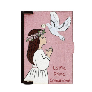 Portarosario Primera Comunión Niña 5x7 cm