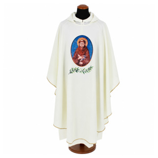 Casulla Poliéster San Francisco y Cruz de San Damián
