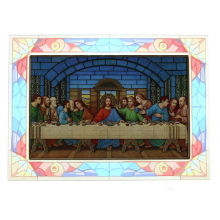 Última Cena Cuadro en Vidrio 23,5x17 cm