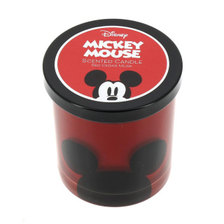 Vela de vidrio Mickey Mouse con fragancia de musgo de cedro rojo