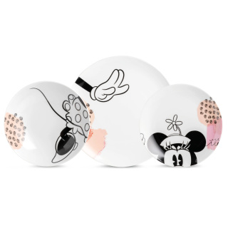 Set de mesa Minnie Mouse Enjoy color rosa 3 piezas Egan