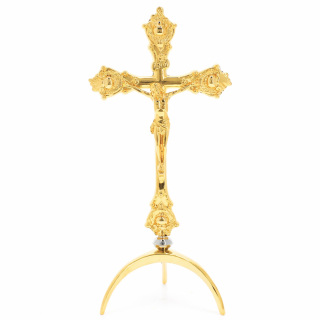 Classic Altar Cross with Three-Foot Base 41 cm