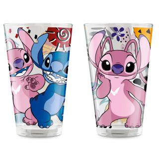 Set 2 vasos Ángel y Stitch 310 ml Disney Egan