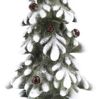Árbol de Navidad con nieve 37 cm
