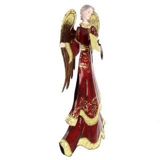 Ángel Navideño de metal esmaltado 56 cm