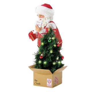 Papá Noel con Árbol de Navidad Emergente 26,5 cm Dept. 56 6017646