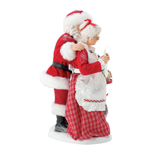 Papá Noel y la Señora Claus Abriendo Cartas 26,5 cm Dept. 56 6017705