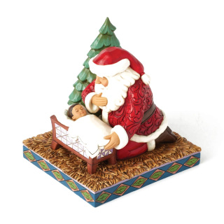 Papá Noel con el Niño Jesús 14,5 cm Jim Shore 6017009