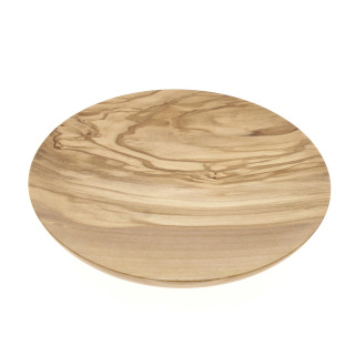 Olive Wood Chalice Paten d. 17 cm