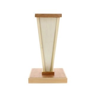 Easter candle holder base cone in natural wood  58 cm
