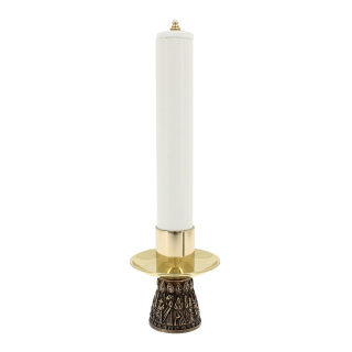 Portacandela da altare in ottone 12 Apostoli 11,5 cm