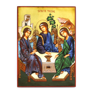 Icono Trinidad de Rublev pintado a mano 30x22 cm