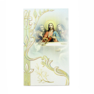 Imagen fragmento Última Cena pan de oro 7x12 cm 100 unidades