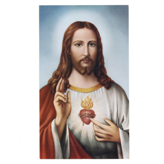 Imagen Sagrado Corazón de Jesús bendiciendo 7x12 cm 100 uds