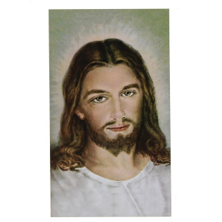 Imagen del Rostro de Jesús 7x12 cm 100 uds