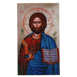 Imagen de Cristo Pantocrátor 7x12 cm 100 uds