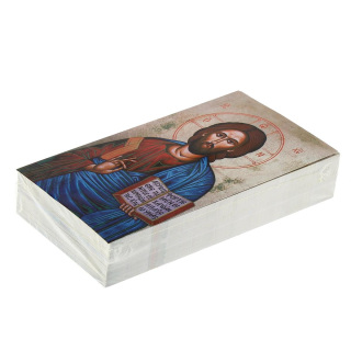 Imagen de Cristo Pantocrátor 7x12 cm 100 uds