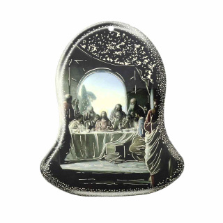Campana Última Cena y oración pvc 9x11 cm