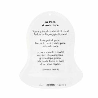 Campana Última Cena y oración pvc 9x11 cm