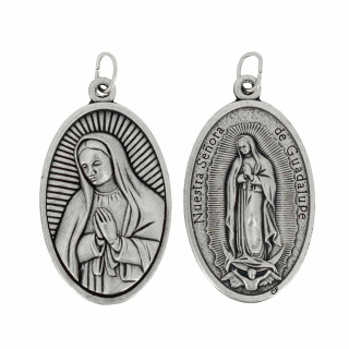 Our Lady of Guadalupe metal medal  2,5x4 cm