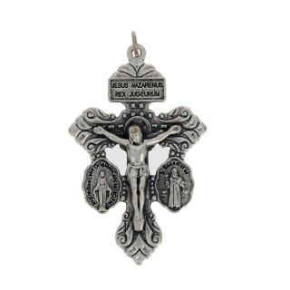 Croce del Perdono metallo argentato 3,5x5,5 cm