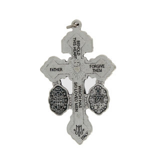 Croce del Perdono metallo argentato 3,5x5,5 cm