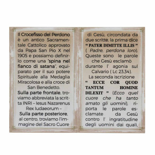 Pendente Croce del Perdono in Legno di Ulivo 4x6 cm