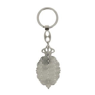 Portachiavi Madonna Miracolosa con corona 3,5x11 cm