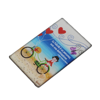 Magnet Painted words Bike 5x8 cm